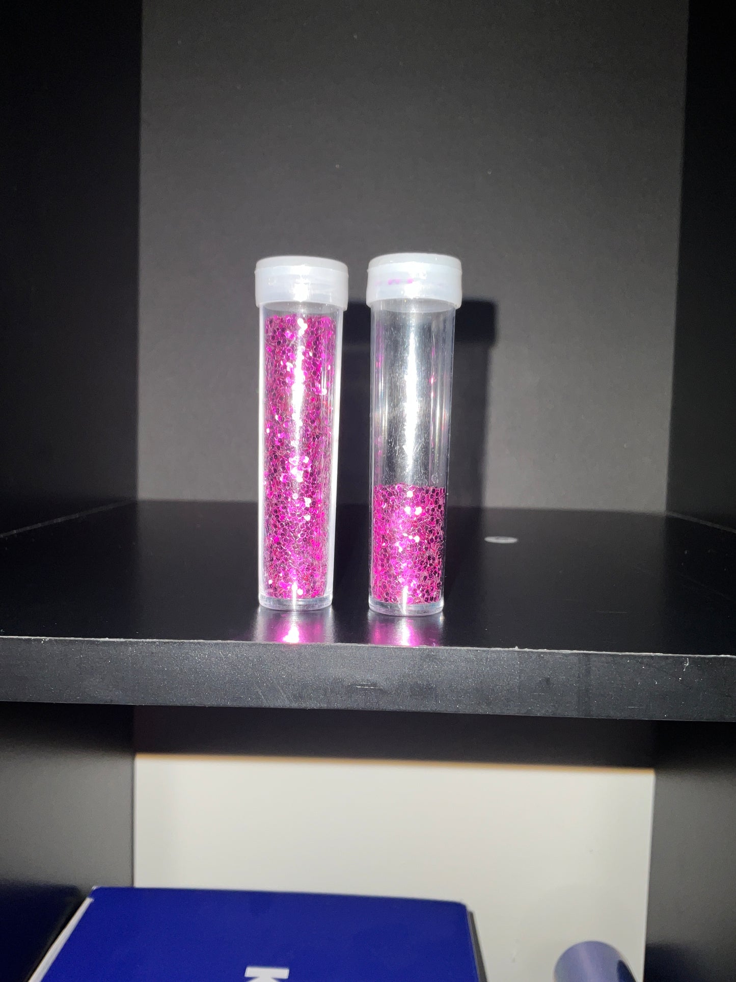 Chunky burgendy glitter