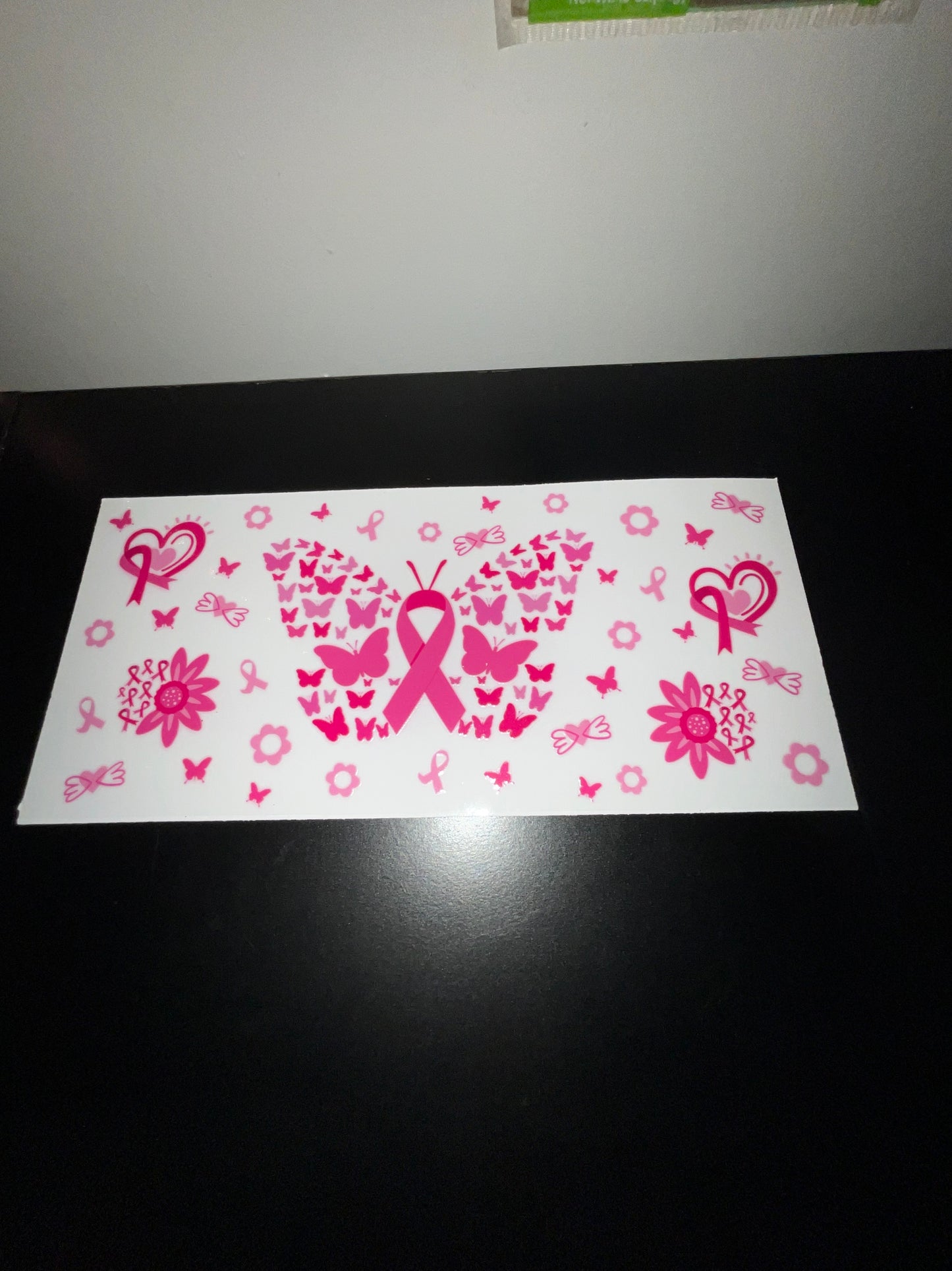 Pink butterfly cancer wrap
