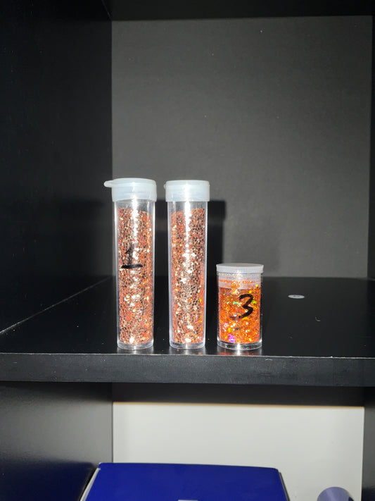 Chunky copper glitter