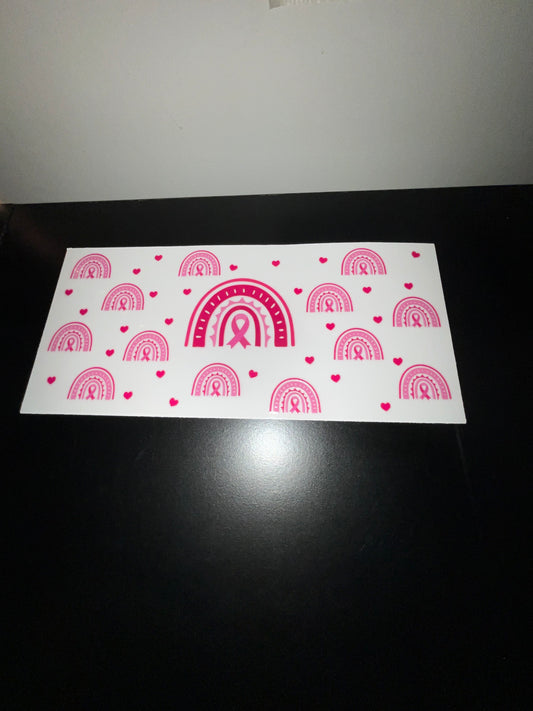 Pink rainbow cancer wrap