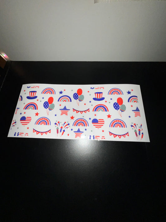 USA rainbow wrap